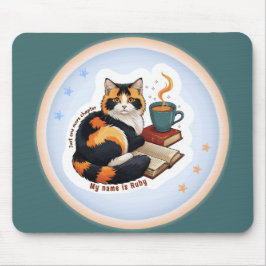 Alfombrilla de ratón personalizada de gato calico 