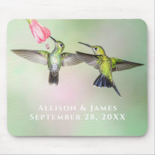 Alfombrilla De Ratón Personalizada la Pareja Hummingbird