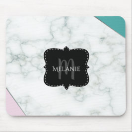 Alfombrilla de ratón personalizada mármol aqua ros