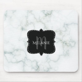 Alfombrilla de ratón personalizada mármol monogram