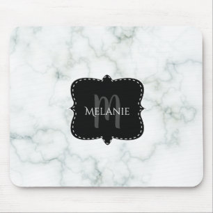Alfombrilla de ratón personalizada mármol monogram