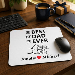 Alfombrilla de ratón personalizada Mejor Papá del