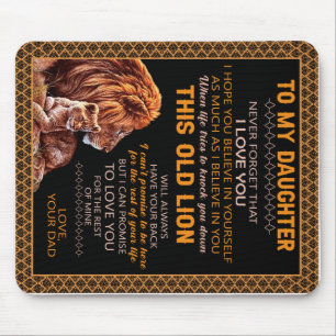 Alfombrilla De Ratón Personalizado A Mi Hija Lion Blanket