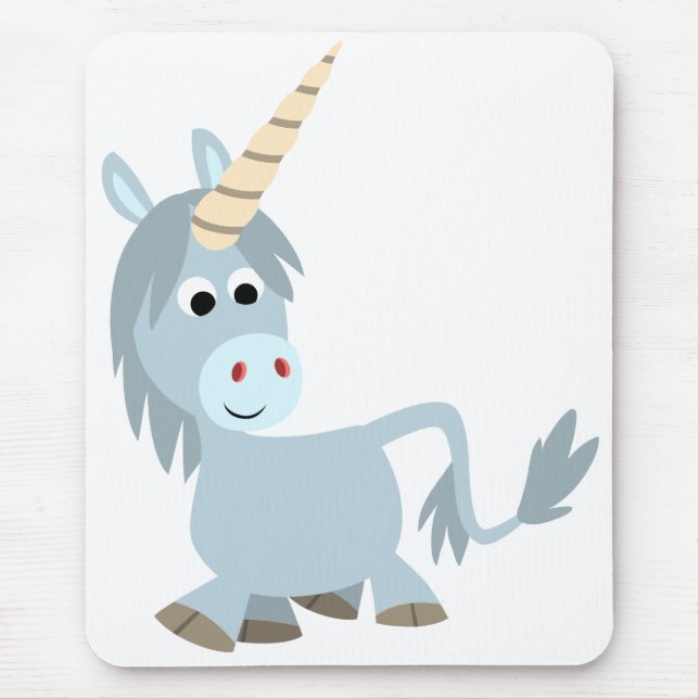 Alfombrilla De Ratón Personalizado amable Unicorn Mousepad (Frente)