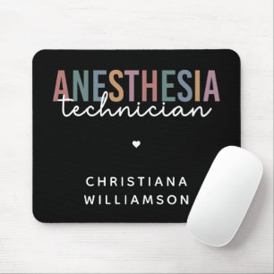 Alfombrilla De Ratón Personalizado Anestesia Técnico Retro Anestesia Te