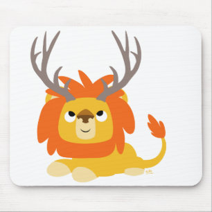 Alfombrilla De Ratón Personalizado Antlered Lion mousepad