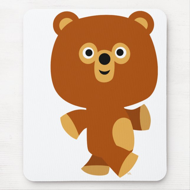 Alfombrilla De Ratón Personalizado Asserativo Cute Bear Mousepad (Frente)