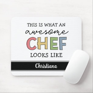 Alfombrilla De Ratón Personalizado Awesome Chef Gifts   Mejor Chef Cada