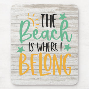 Alfombrilla De Ratón Personalizado Beach Mousepad