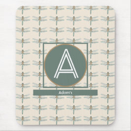 ALFOMBRILLA DE RATÓN PERSONALIZADO BEIGE TRENDY DRAGONFLY