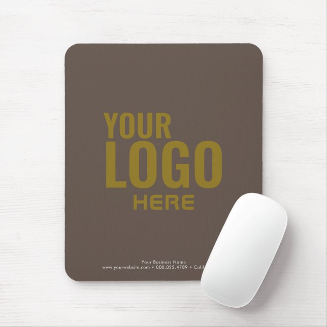 Alfombrilla De Ratón Personalizado Black Mouse Pad Business Logo Promoc (Con ratón)
