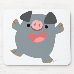 Alfombrilla De Ratón Personalizado Bouncy Pig mousepad
