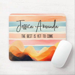 Alfombrilla De Ratón Personalizado Brillante Acuarela Colorido Estampad