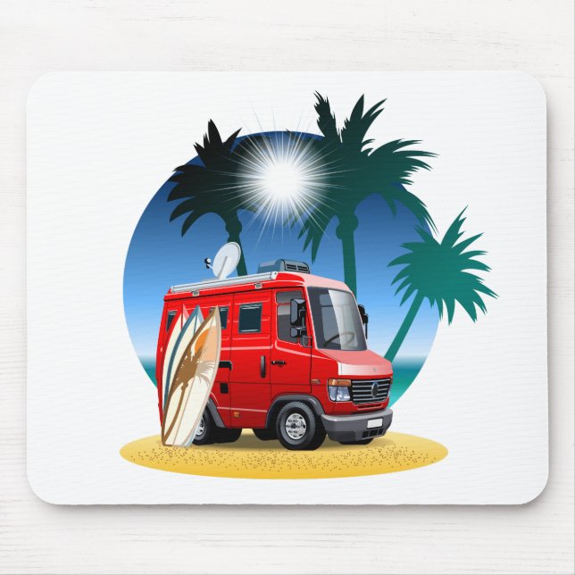 Alfombrilla De Ratón Personalizado Camper (Frente)
