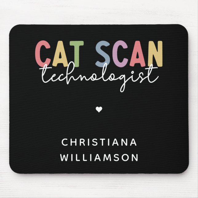 Alfombrilla De Ratón Personalizado CAT Scan Technologist CT Tech Gifts (Frente)