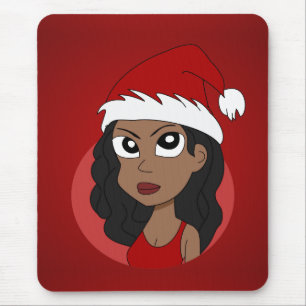 Alfombrilla De Ratón personalizado chica navidades