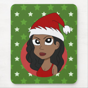 Alfombrilla De Ratón personalizado chica navidades