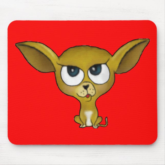 Alfombrilla De Ratón Personalizado Chihuahua Mousepad (Frente)
