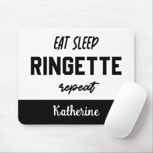 Alfombrilla De Ratón Personalizado Comer Ringette de Duerme Repetir Rin