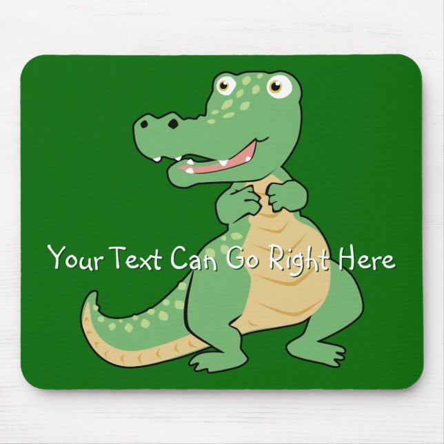 Alfombrilla De Ratón Personalizado Crocodile Mousepad (Frente)