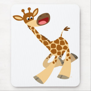 Alfombrilla De Ratón Personalizado Cute Ambling Giraffe Mousepad
