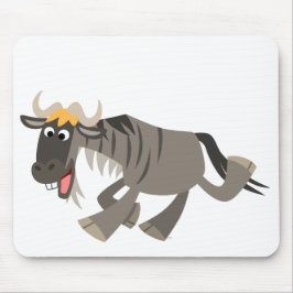 Alfombrilla De Ratón Personalizado Cute Happy Wildebeest Mousepad