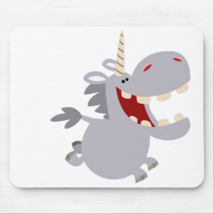 Alfombrilla De Ratón Personalizado Cute Toothy Unicorn Mousepad