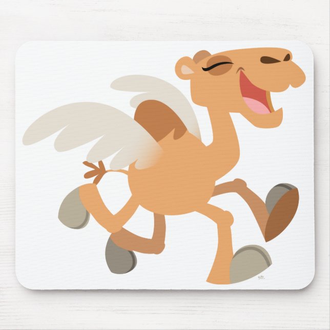 Alfombrilla De Ratón Personalizado Cute Winged-Camel Mousepad (Frente)