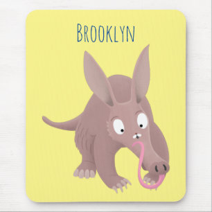 Alfombrilla De Ratón Personalizado de aardvark gracioso