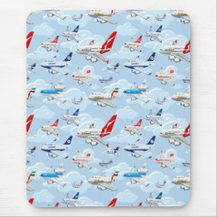 Alfombrilla De Ratón Personalizado de aviones comerciales sin problemas