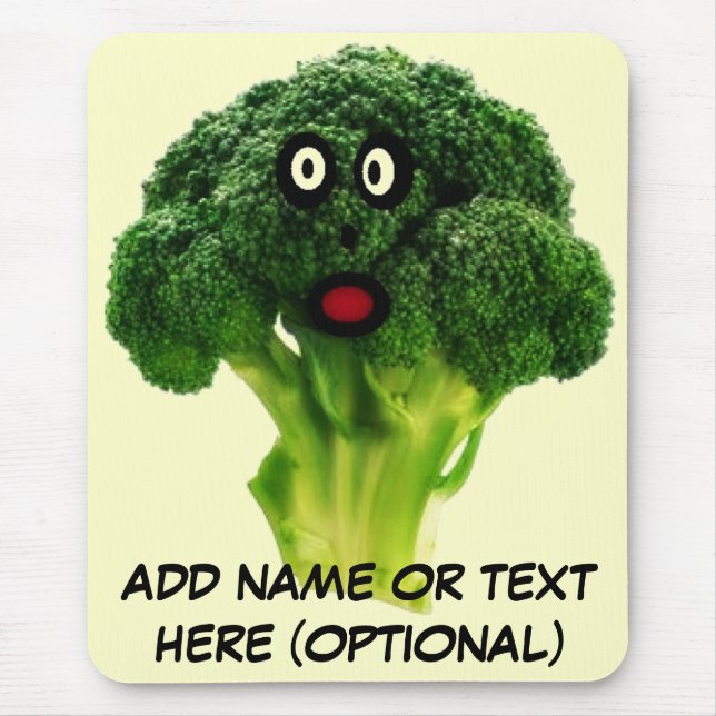 Alfombrilla De Ratón Personalizado de Broccoli Personalizado (Frente)