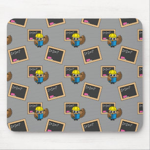 Alfombrilla De Ratón Personalizado de Búho Estudiantil Cute