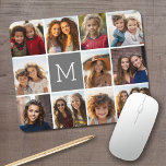 Alfombrilla De Ratón Personalizado de Collage de fotos de Instagram Mon<br><div class="desc">Utiliza hasta 11 fotos de teléfono cuadrado o selfie para crear un regalo único y personal. O puedes mantener al cachorro hipster y hacer un keepsake de moda. Si necesita ajustar las imágenes,  haga clic en la herramienta personalizar para realizar cambios.</div>