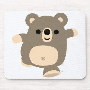 Alfombrilla De Ratón Personalizado de ejecución de corte tabique de oso