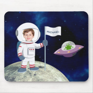 Alfombrilla De Ratón Personalizado de foto de Spaceman en la diversión