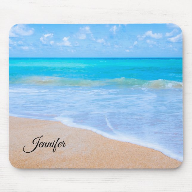 Alfombrilla De Ratón Personalizado de fotografía de escena tropical de  (Frente)