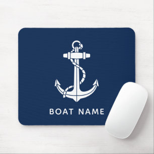 Alfombrilla De Ratón Personalizado de la tripulación de vela con nombre