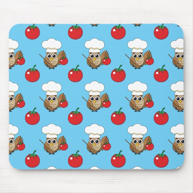 Alfombrilla De Ratón Personalizado de Lechuza Cocina (Frente)