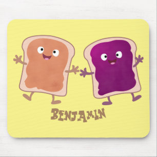 Alfombrilla De Ratón Personalizado de mantequilla de cacahuate y sandwi