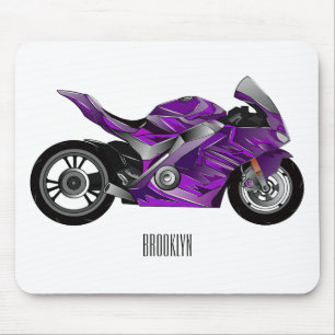 Alfombrilla De Ratón Personalizado de motocicleta Purple