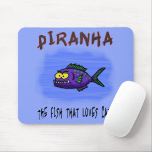 Alfombrilla De Ratón Personalizado de pescado piraña