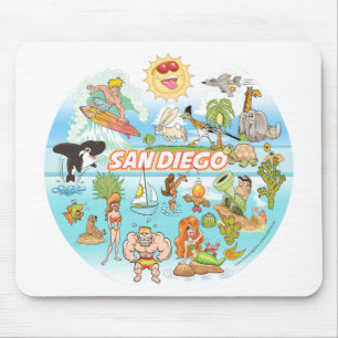 Alfombrilla De Ratón Personalizado de San Diego