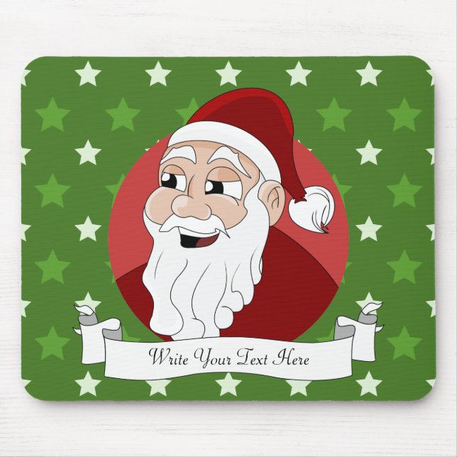 Alfombrilla De Ratón Personalizado de Santa Claus (Frente)