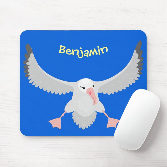 Alfombrilla De Ratón Personalizado de vuelo de pájaro albatross (Con ratón)