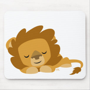 Alfombrilla De Ratón Personalizado durmiente Leon mousepad