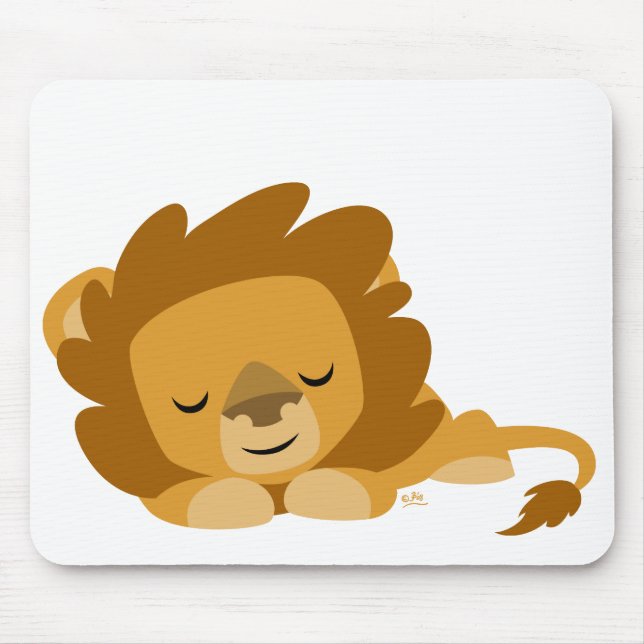 Alfombrilla De Ratón Personalizado durmiente Leon mousepad (Frente)