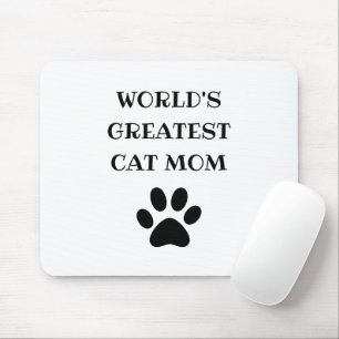 Alfombrilla De Ratón Personalizado el texto más grande de la mamá gata