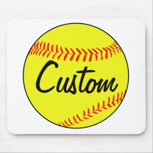 Alfombrilla De Ratón Personalizado Fastpitch Softball Mouse Pad