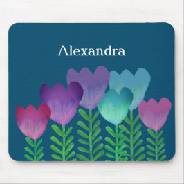 Alfombrilla De Ratón Personalizado floral de color femenino