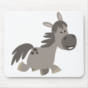 Alfombrilla De Ratón Personalizado Gray Pony Mousepad